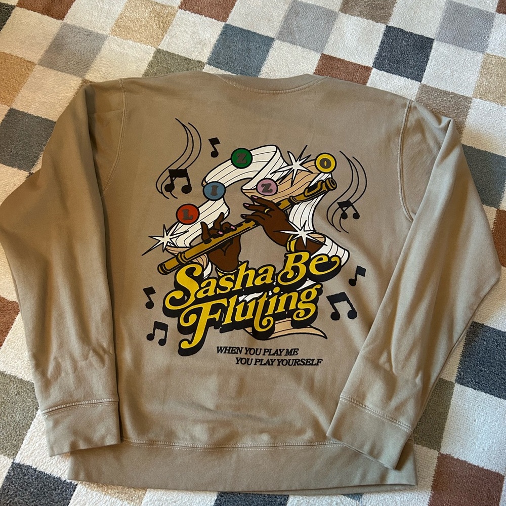 Lizzo Tan Graphic Sweatshirt - Picture 5 of 5